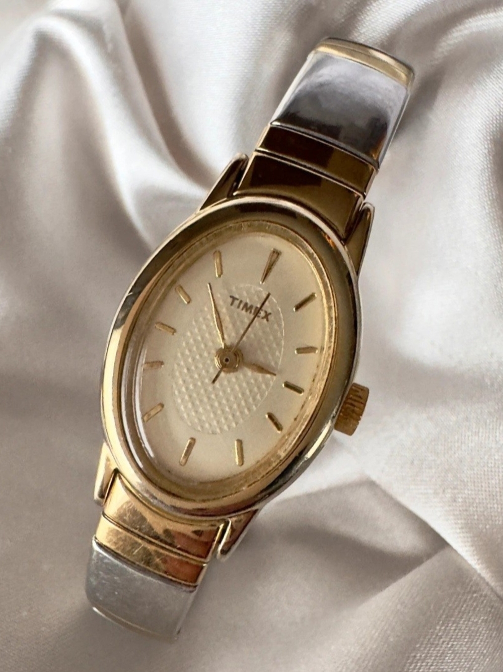 Timex Gold & Silver Tone Oval Ladies Watch